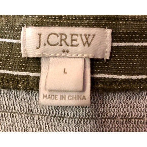 J Crew Blouse Womens L Used Striped Sleeveless - Picture 9 of 16